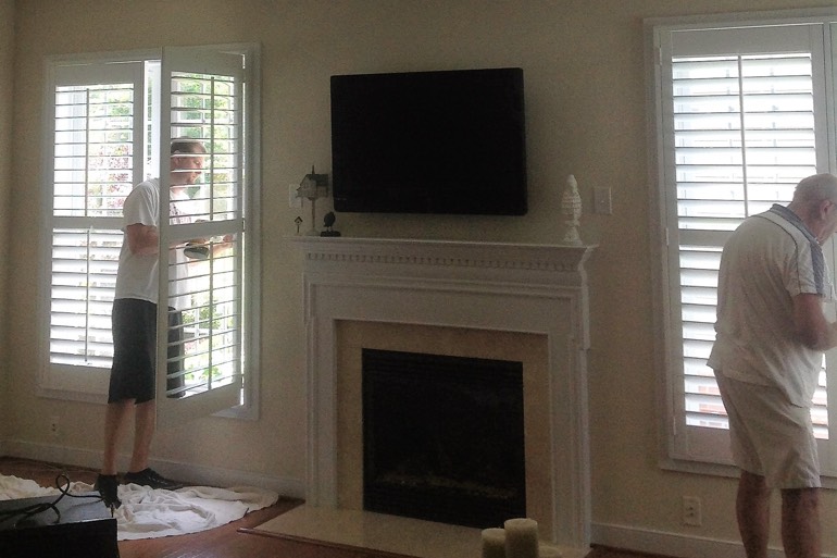 San Antonio shutter installation